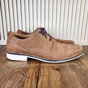 1901 Nordstrom M13316 Mens Sz 9 M Brown Suede Leather Oxfords Derby Shoes Brazil